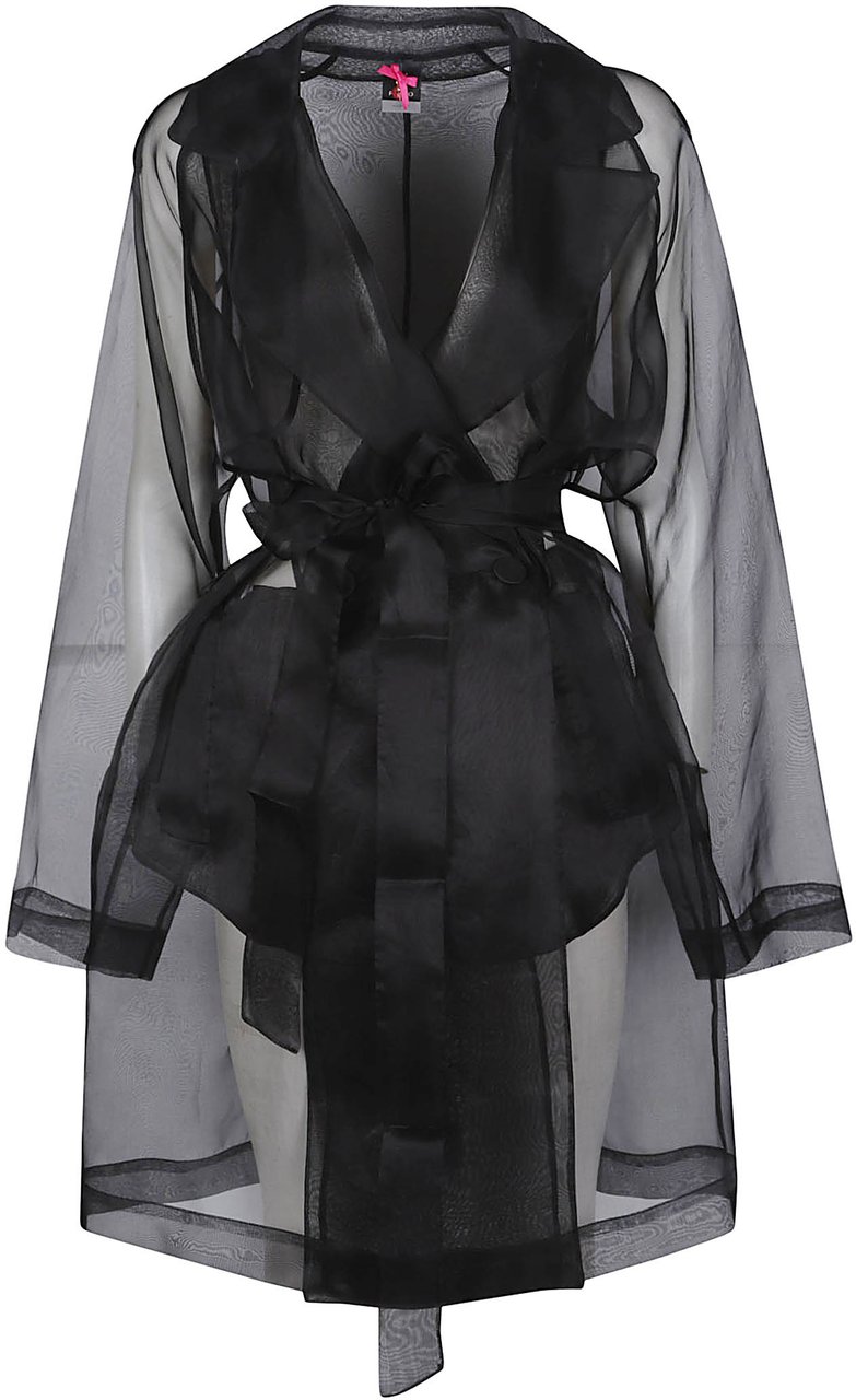 Pinko Cocco Trench Black Zwart