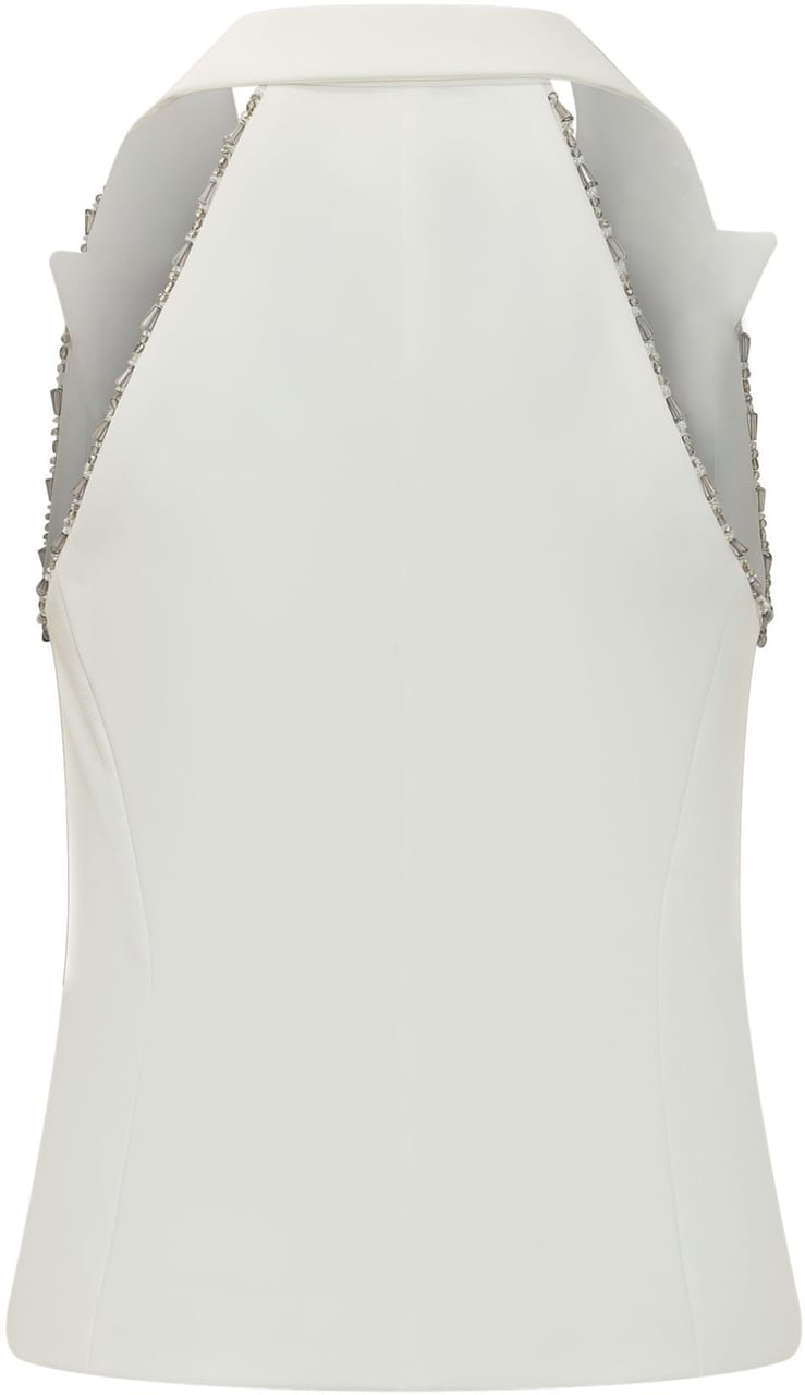 Pinko Gilet Strutturato con Revers Wit