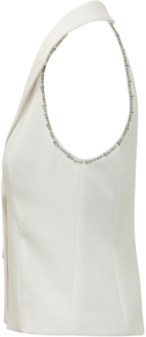 Pinko Gilet Strutturato con Revers Wit