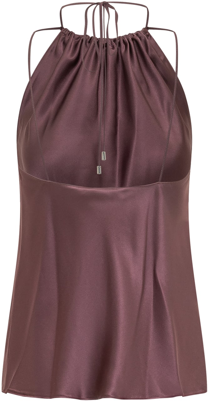 Pinko Top Carota Satin Paars