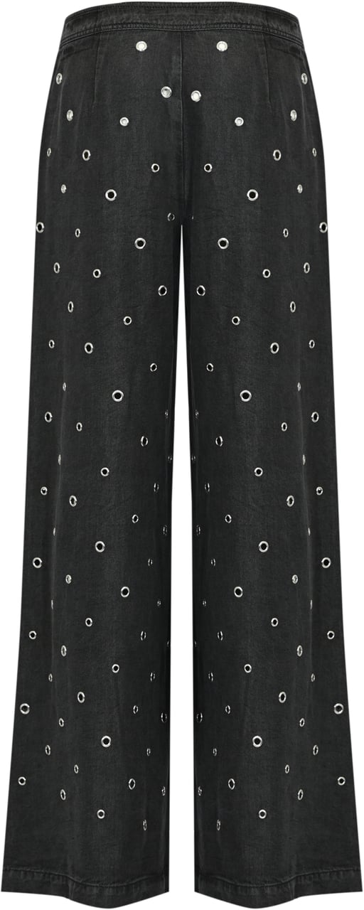 Pinko Trousers Nero Limousine Zwart