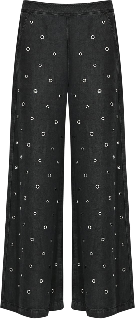 Pinko Trousers Nero Limousine Zwart