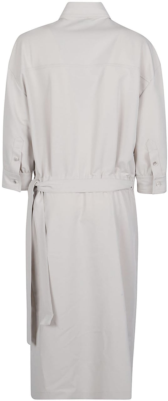 Pinko Ariane Midi Dress Grey Grijs