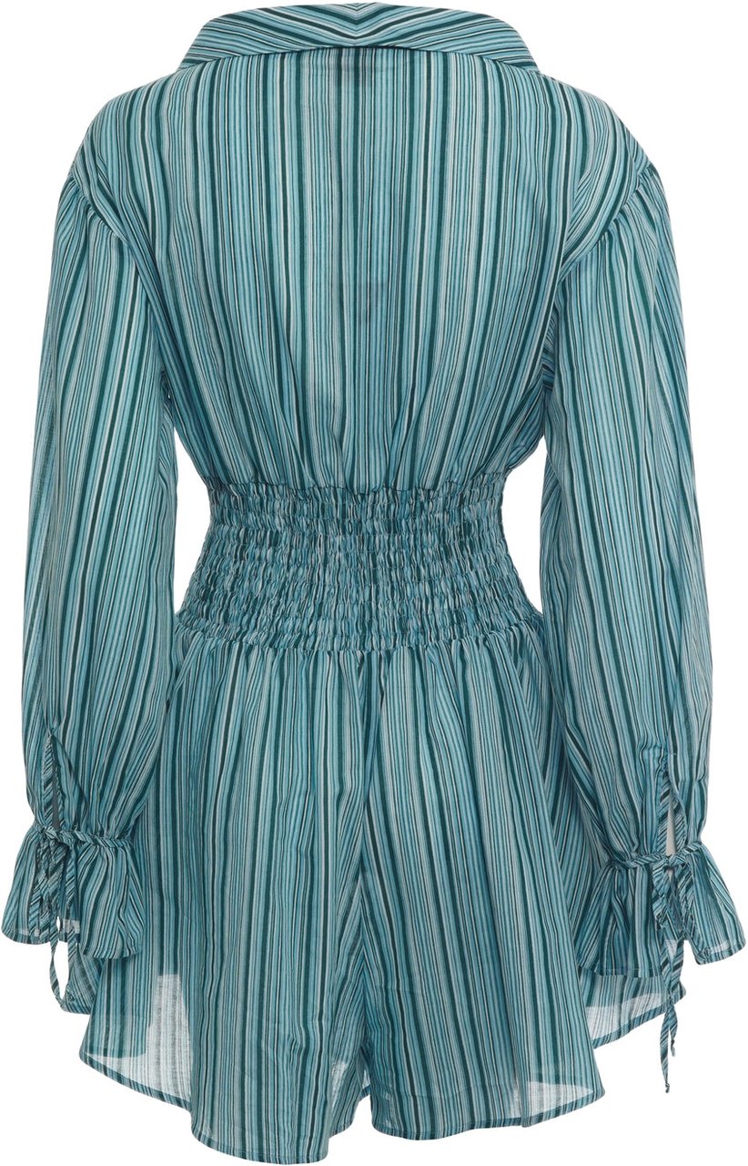 Pinko Cotton jumpsuit 'Keira' Blauw