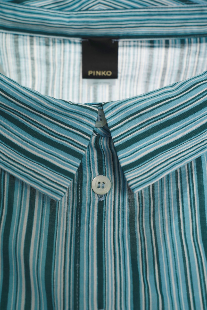 Pinko Cotton jumpsuit 'Keira' Blauw