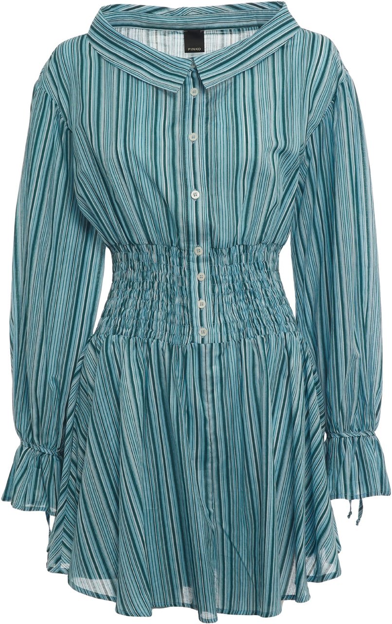 Pinko Cotton jumpsuit 'Keira' Blauw