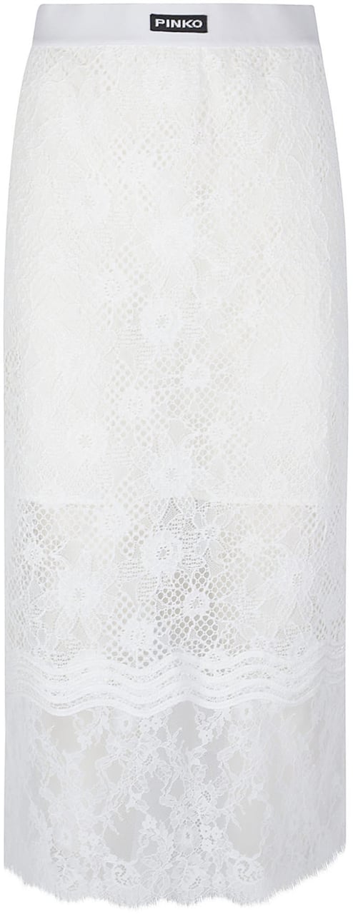Pinko Harmione Long Skirt White Wit