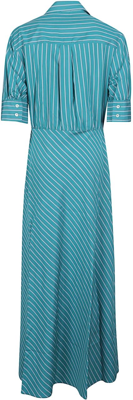 Pinko Alexandra Long Dress Green Groen