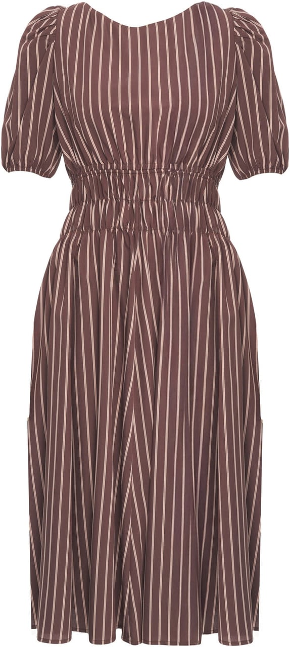 Pinko Striped maxi dress 'Ethel' Bruin
