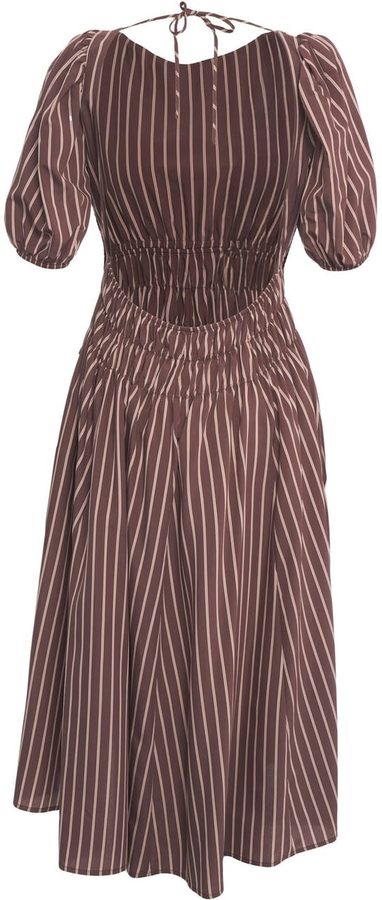 Pinko Striped maxi dress 'Ethel' Bruin