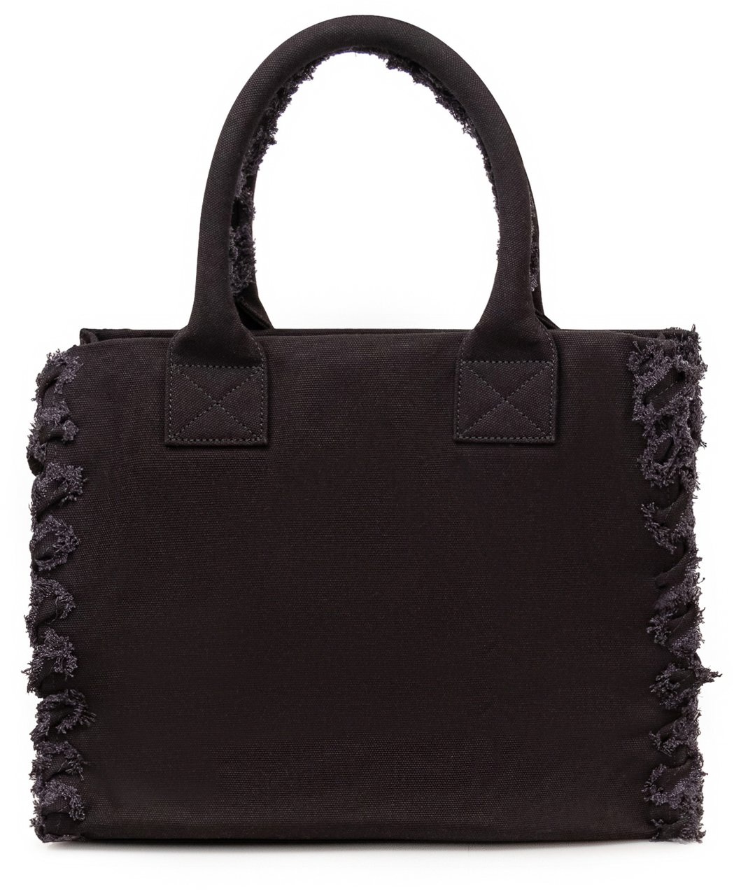 Pinko Borsa Shopper in Canvas con Logo Donkergrijs