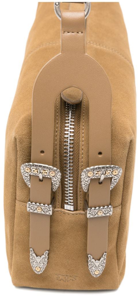 Pinko Bags Verde Canguro-Old Silver Beige