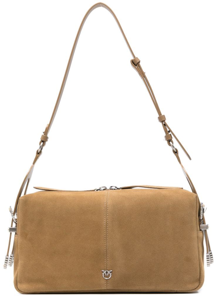 Pinko Bags Verde Canguro-Old Silver Beige