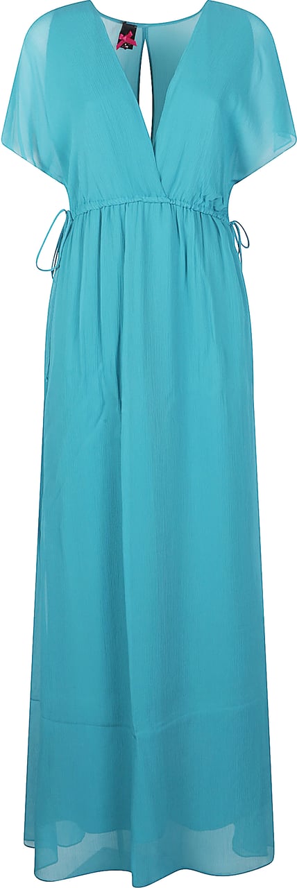 Pinko Garcina Long Dress Green Groen