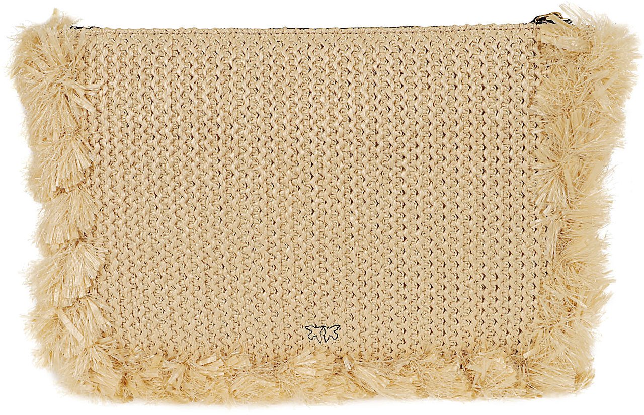 PINKO FLAT HANDLE RAFIA Beige