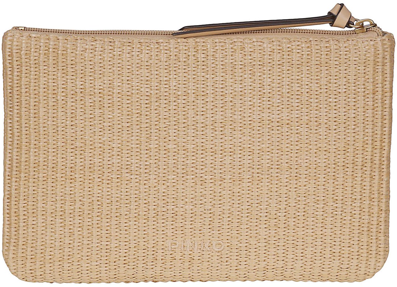 Pinko Pochette Bag Nude Beige