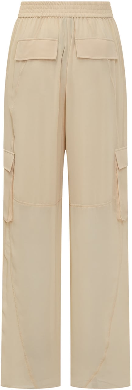 Pinko Pantalone Cargo con Tasche Applicate Beige