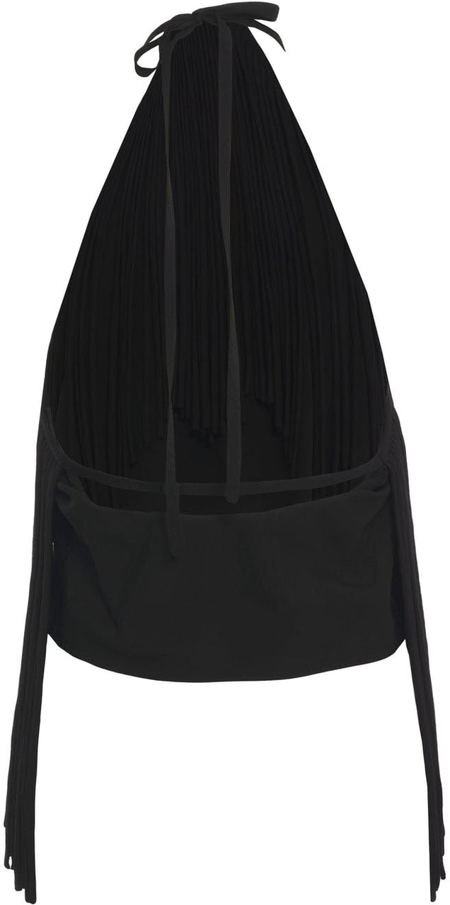 Pinko Top with fringe details Zwart