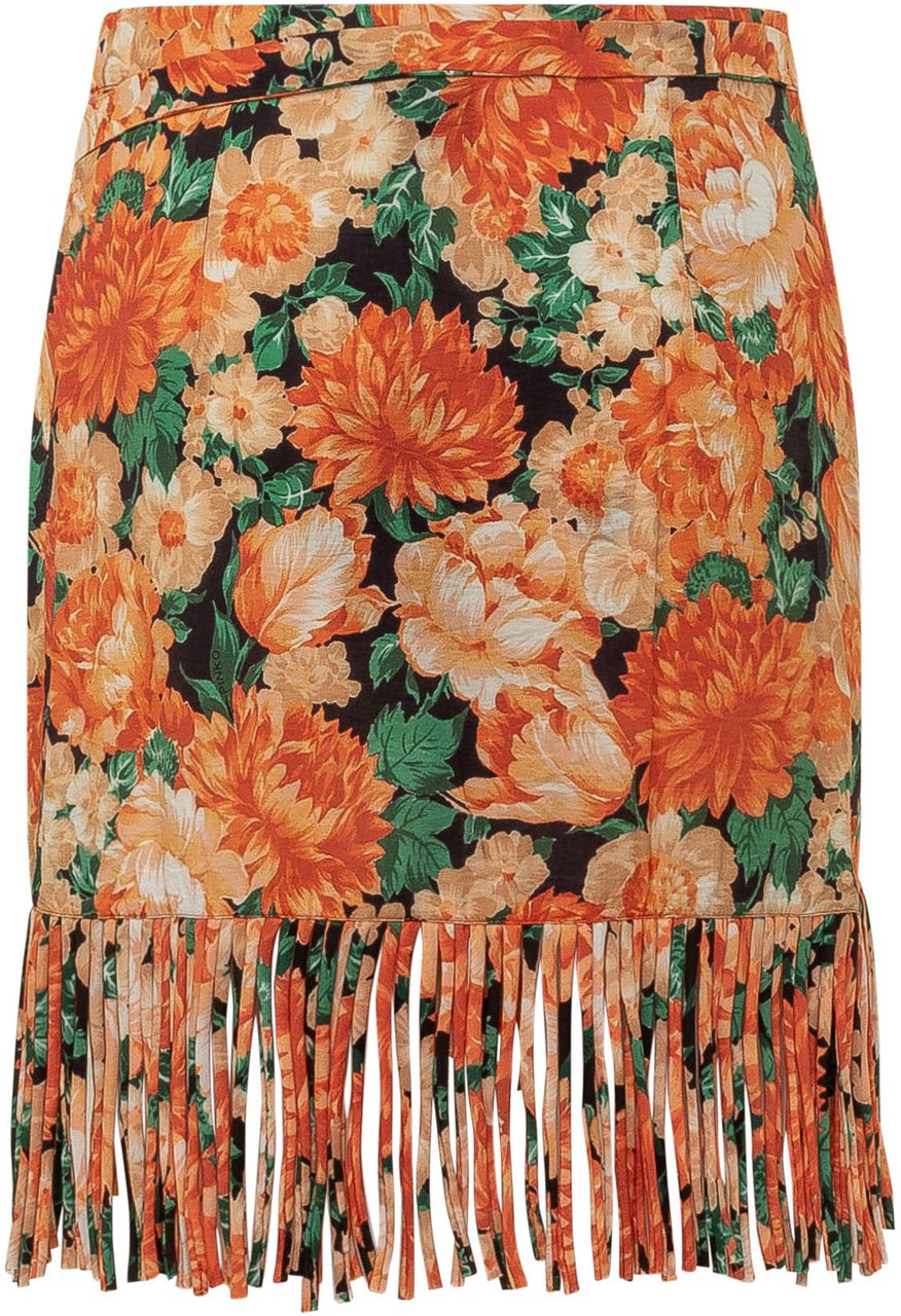 Pinko Gonna Nuoro con Linea Ampia e Vita Alta Oranje