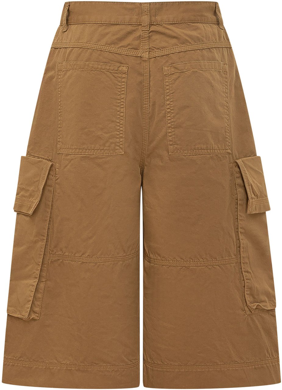 Pinko Bermuda Cargo con Tasche Beige