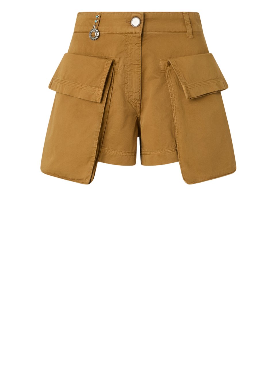 Pinko Campobasso Cotton Shorts Bruin