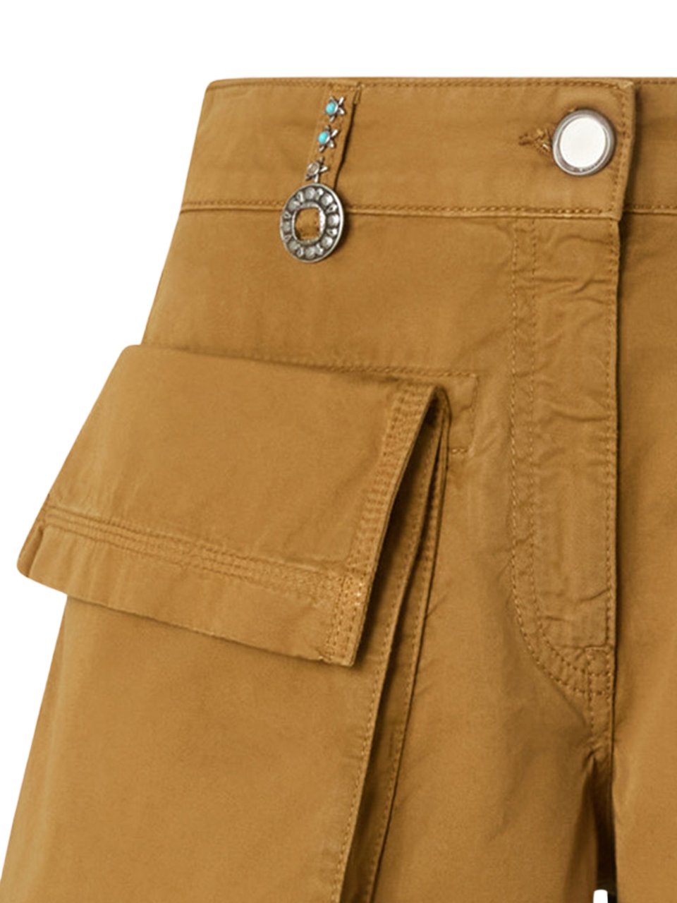 Pinko Campobasso Cotton Shorts Bruin