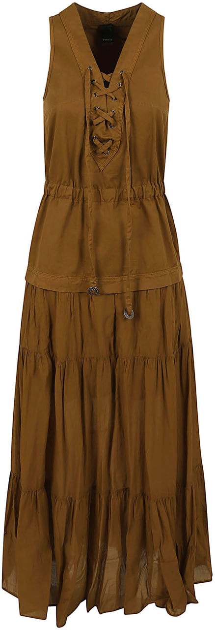 PINKO CASARSA ABITO VOILE E GABARDIN Maroon