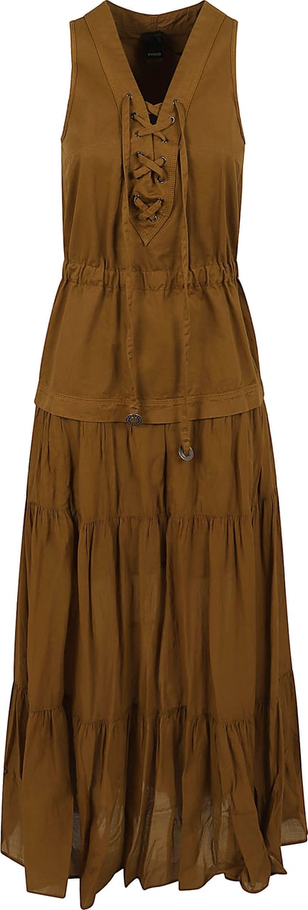 PINKO CASARSA ABITO VOILE E GABARDIN Maroon