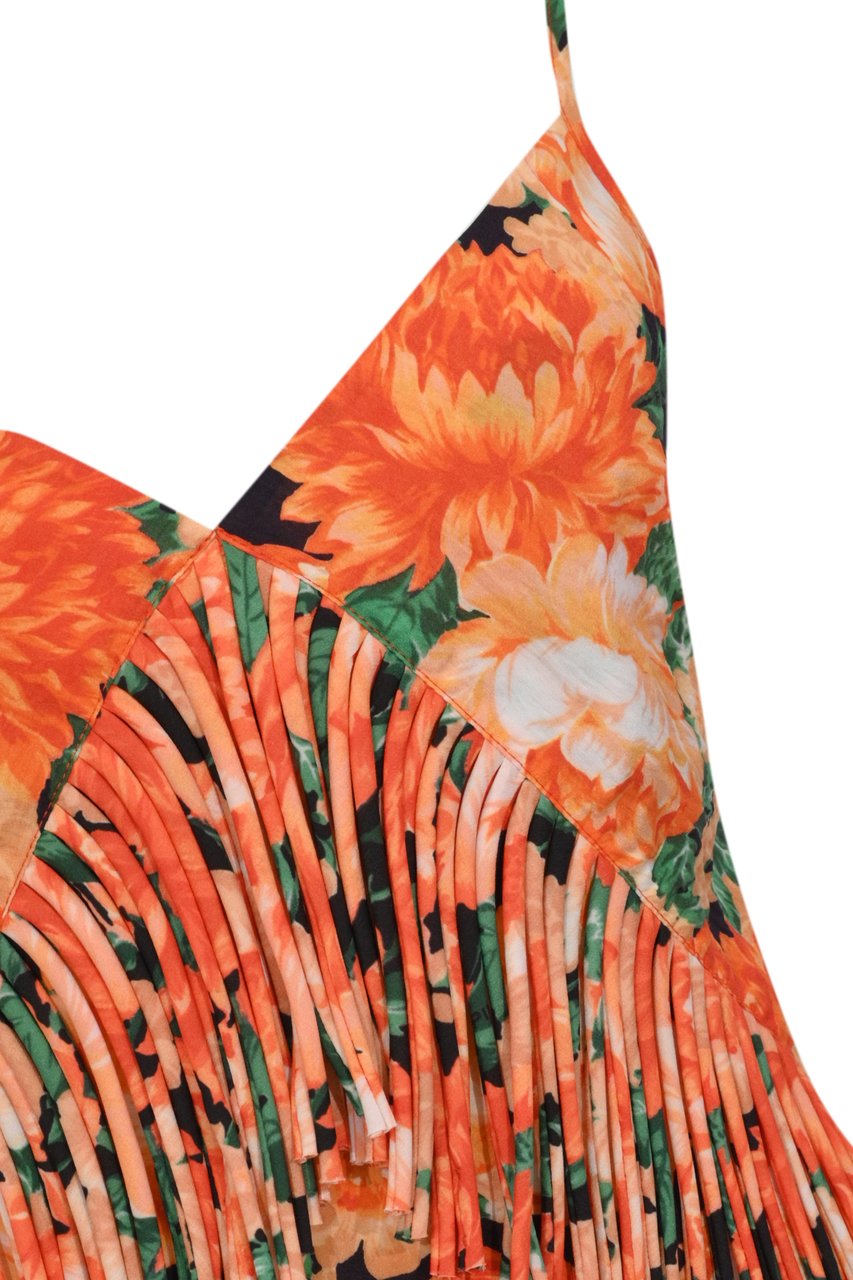 Pinko Top Mult.Arancio/Verde Oranje