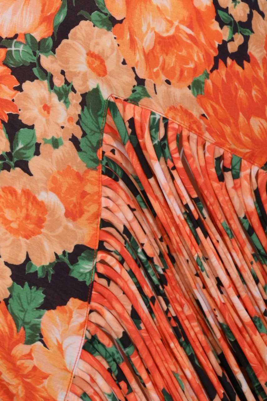 Pinko Dresses Mult.Arancio/Verde Oranje