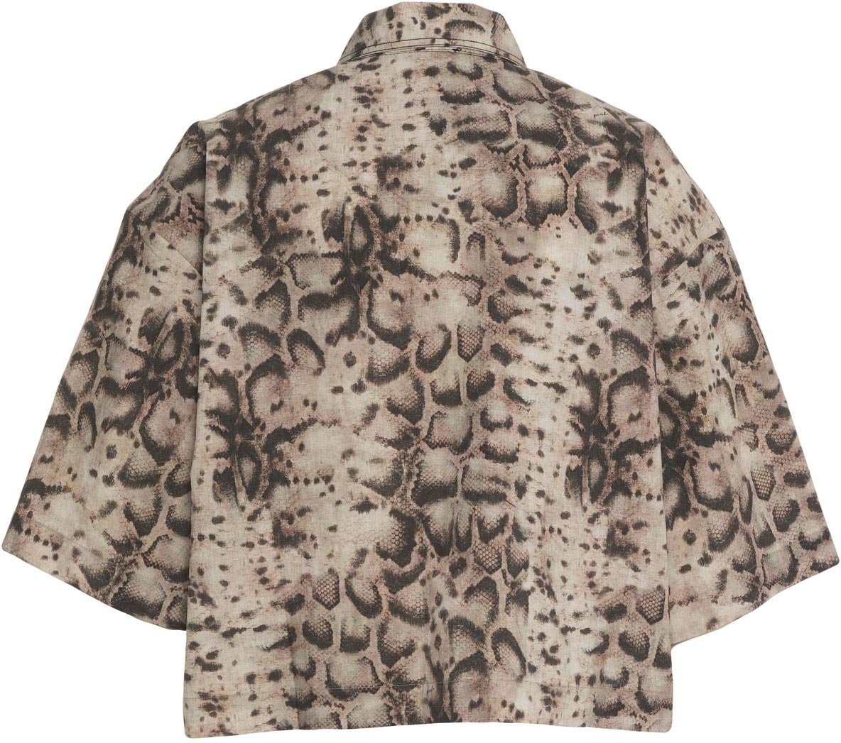 Pinko Blouse with phyton print 'Pescara' Grijs
