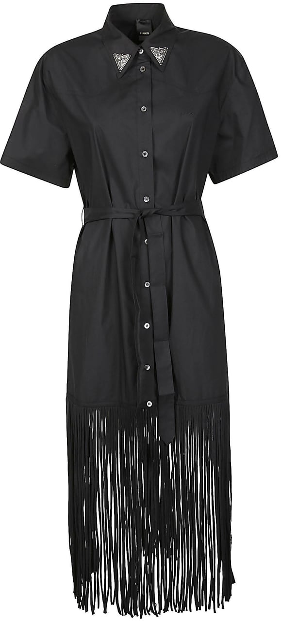Pinko Avigliano Long Dress Black Zwart