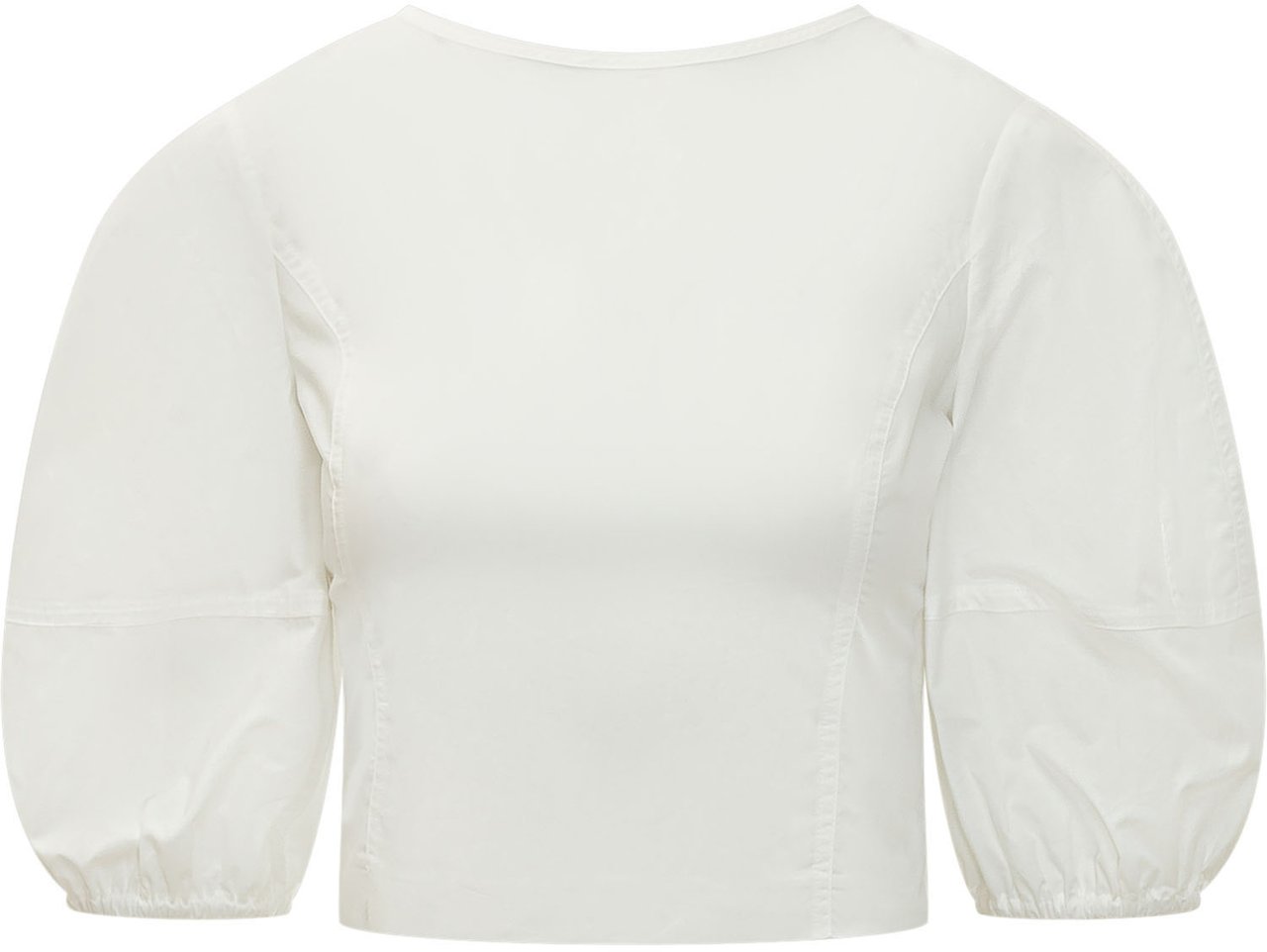 Pinko Blusa con Maniche a Sbuffo e Polsini Elastici Wit