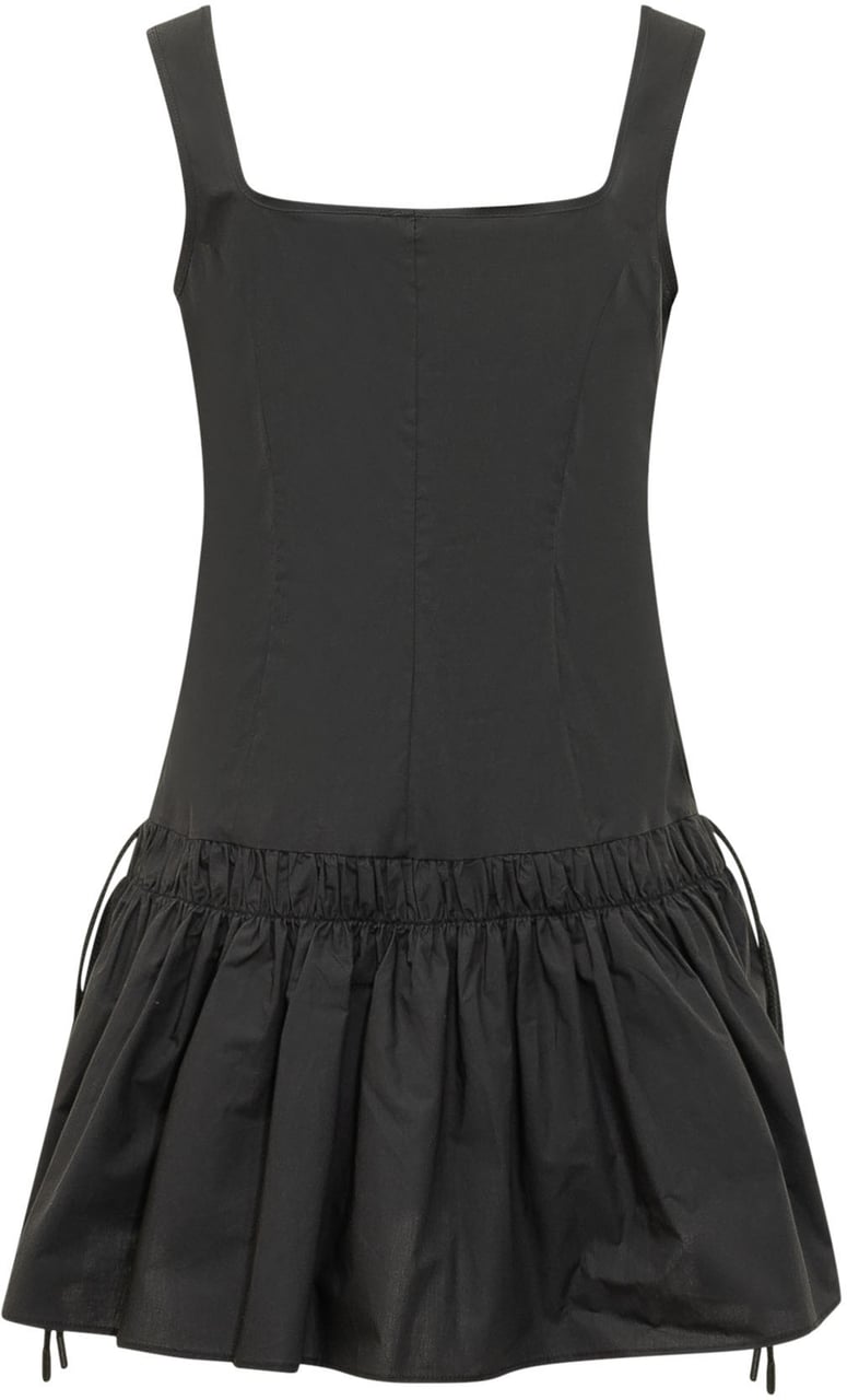 Pinko Abito Enna Smanicato con Gonna Arricciata Zwart