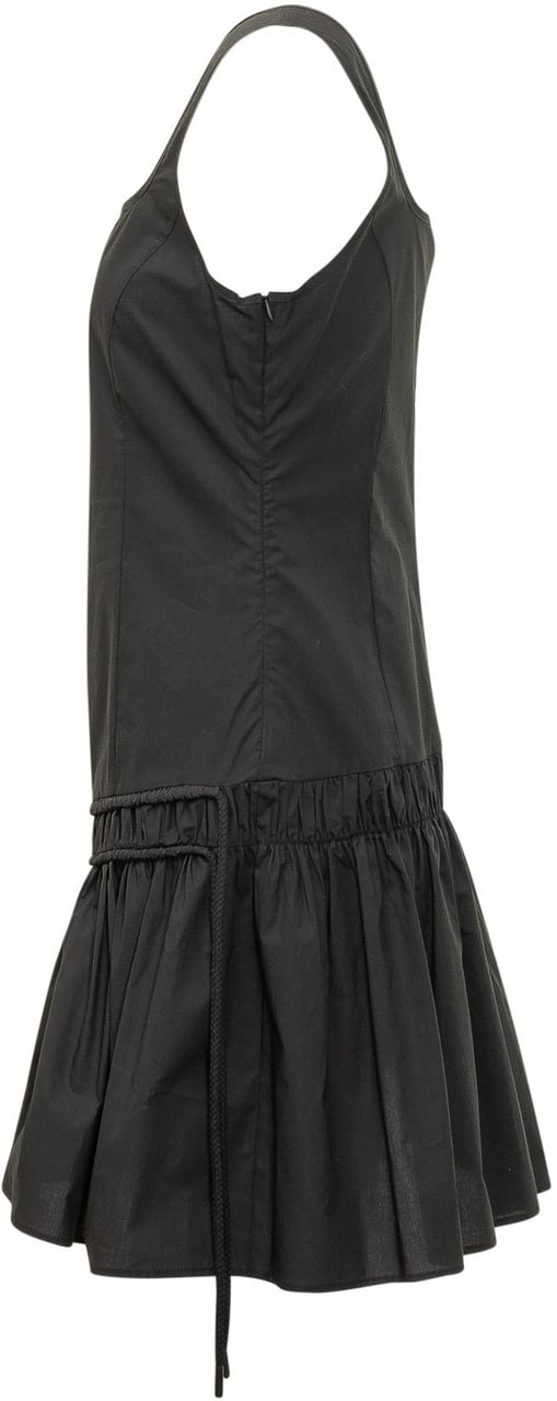 Pinko Abito Enna Smanicato con Gonna Arricciata Zwart