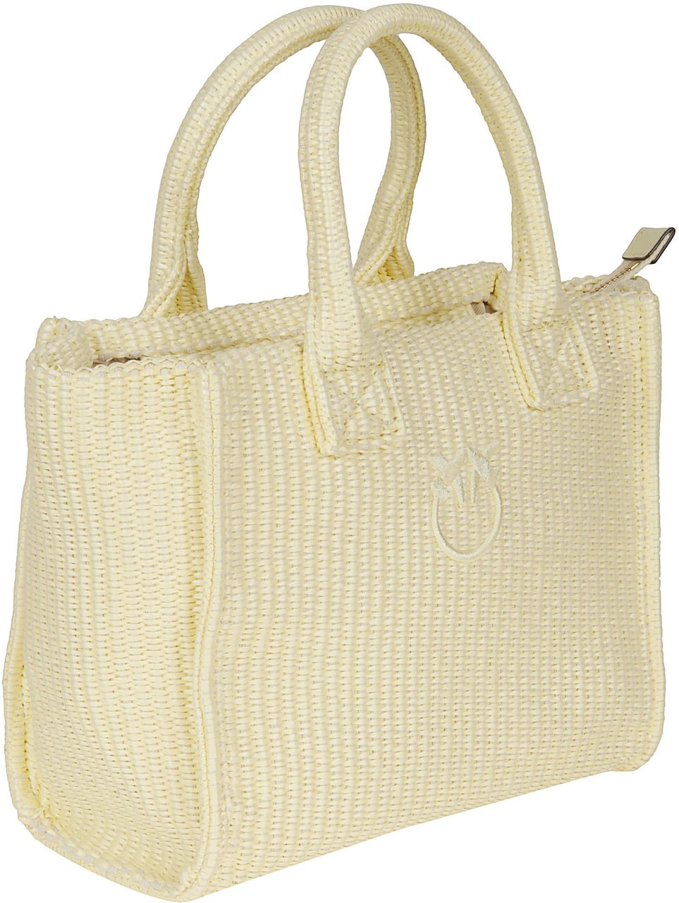 Pinko Beach Shopper Bag Yellow Geel