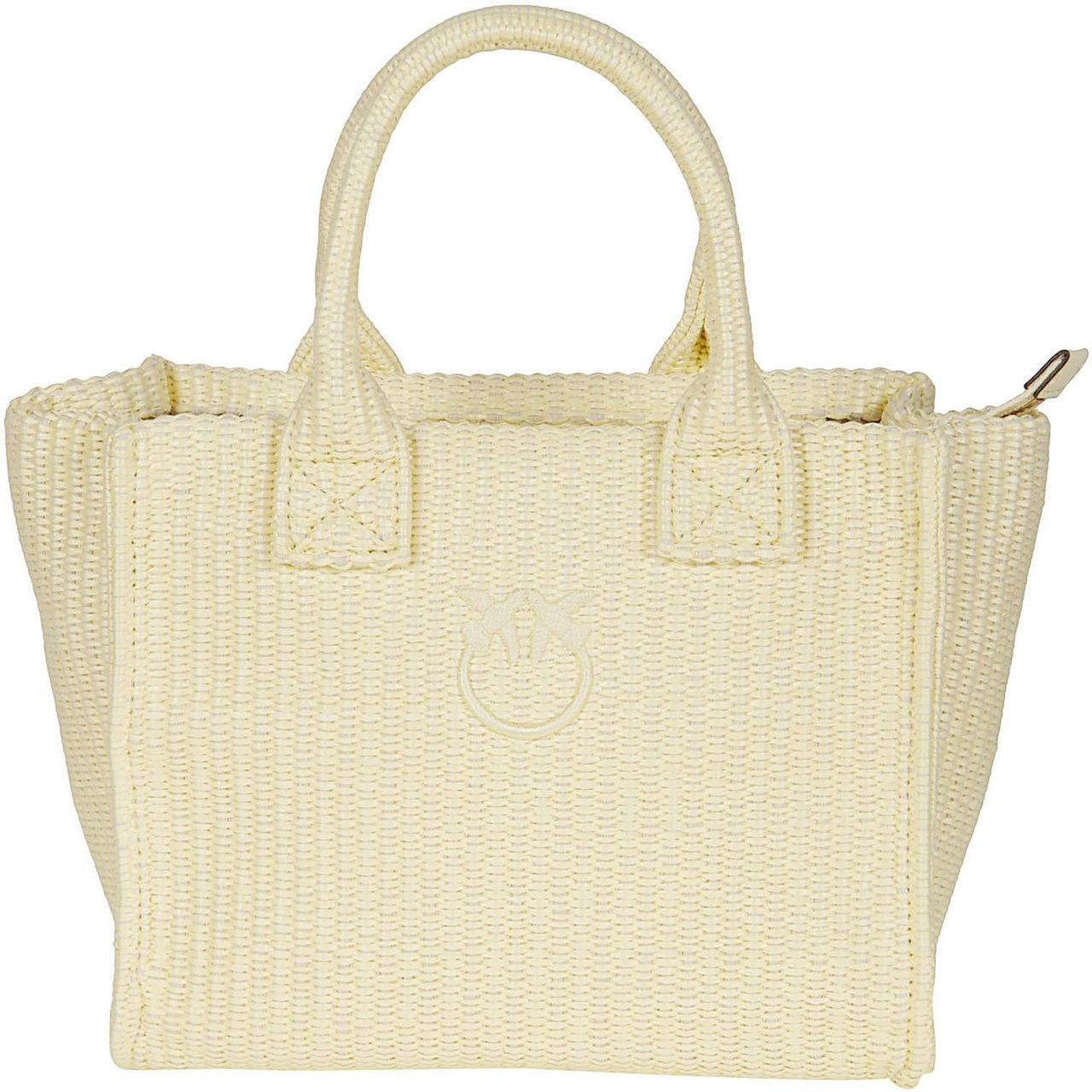 Pinko Beach Shopper Bag Yellow Geel