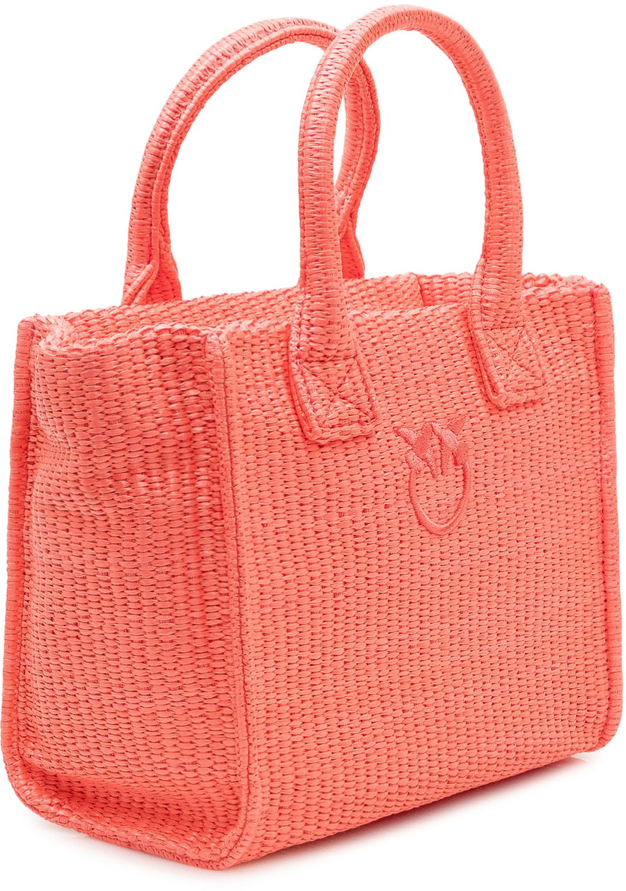 Pinko Borsa Beach Shopper Mini con Manici Roze