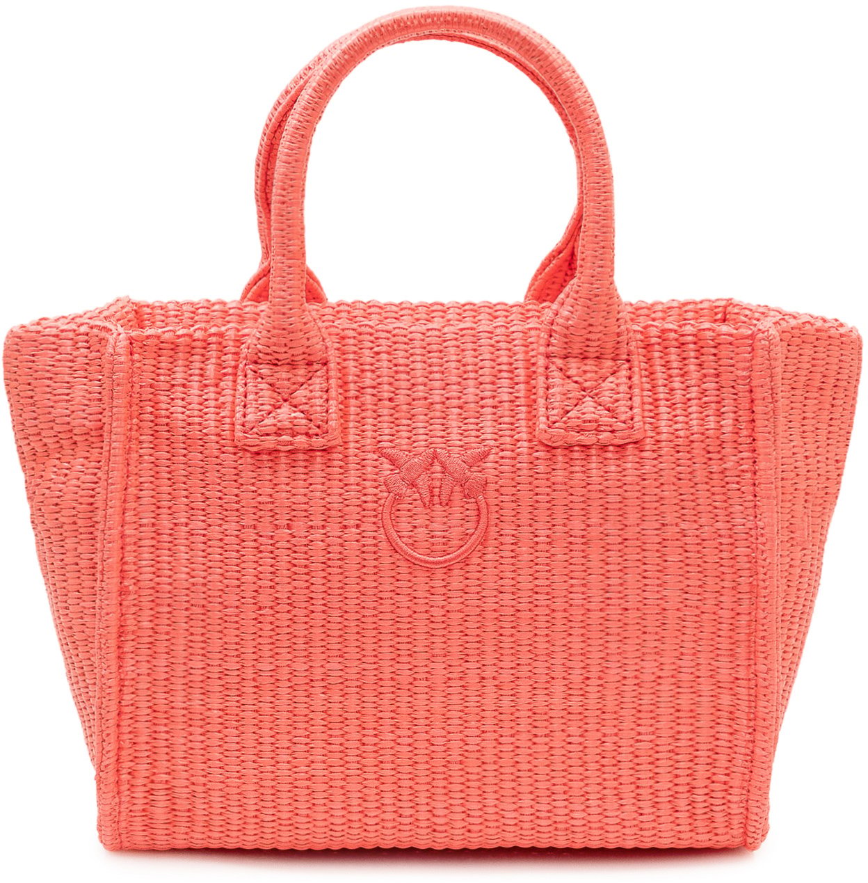 Pinko Borsa Beach Shopper Mini con Manici Roze