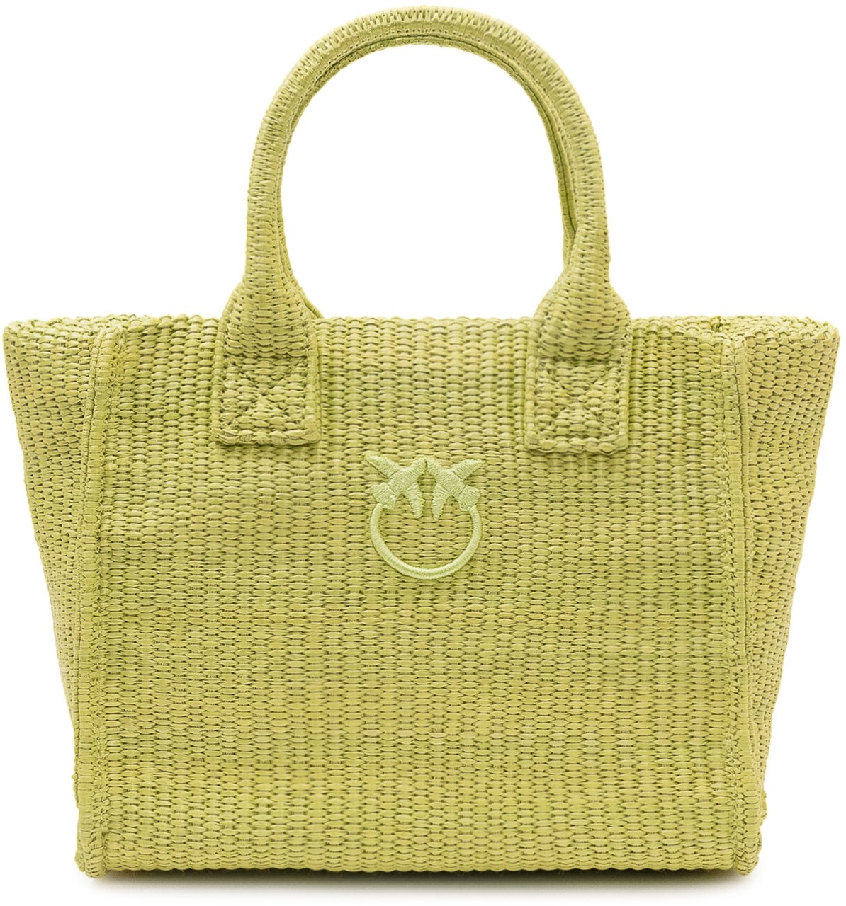 Pinko Borsa Beach Shopper Mini con Manici Geel