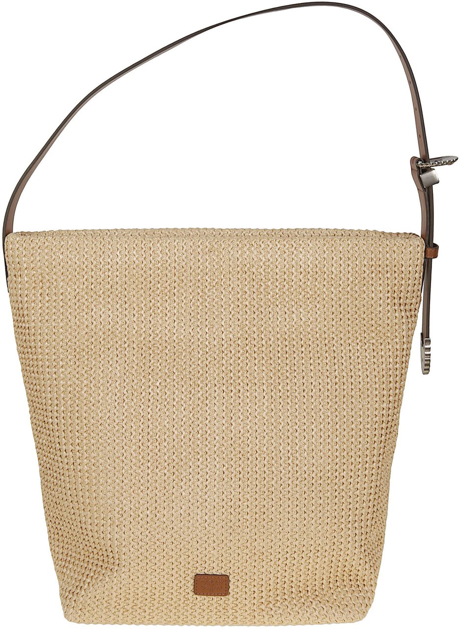 Pinko Big Bucket Bag Brown Bruin