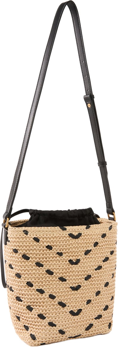 Pinko Bucket Mini Chevron Beige