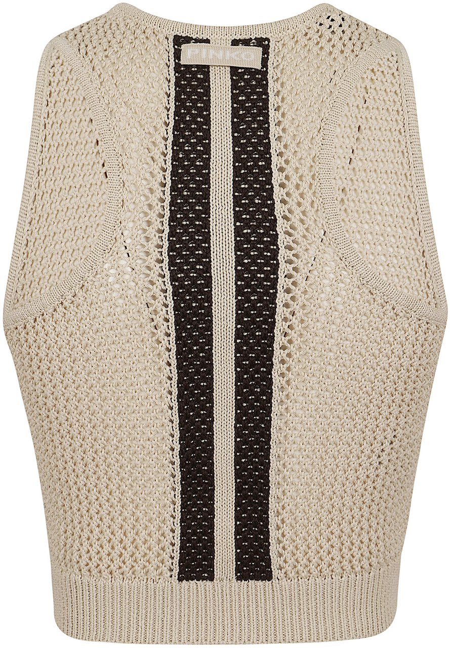 Pinko PINKO MORUS TOP RETE SPORT Donkergrijs