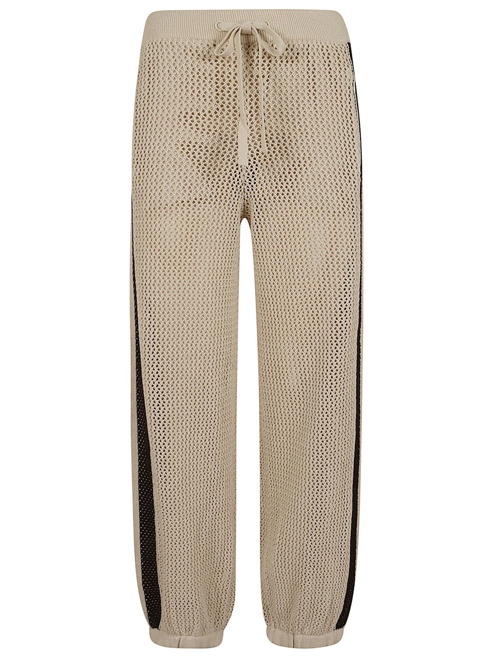 Pinko Sporty Track Pants with Removable Culottes and Side Stripes Neutraal
