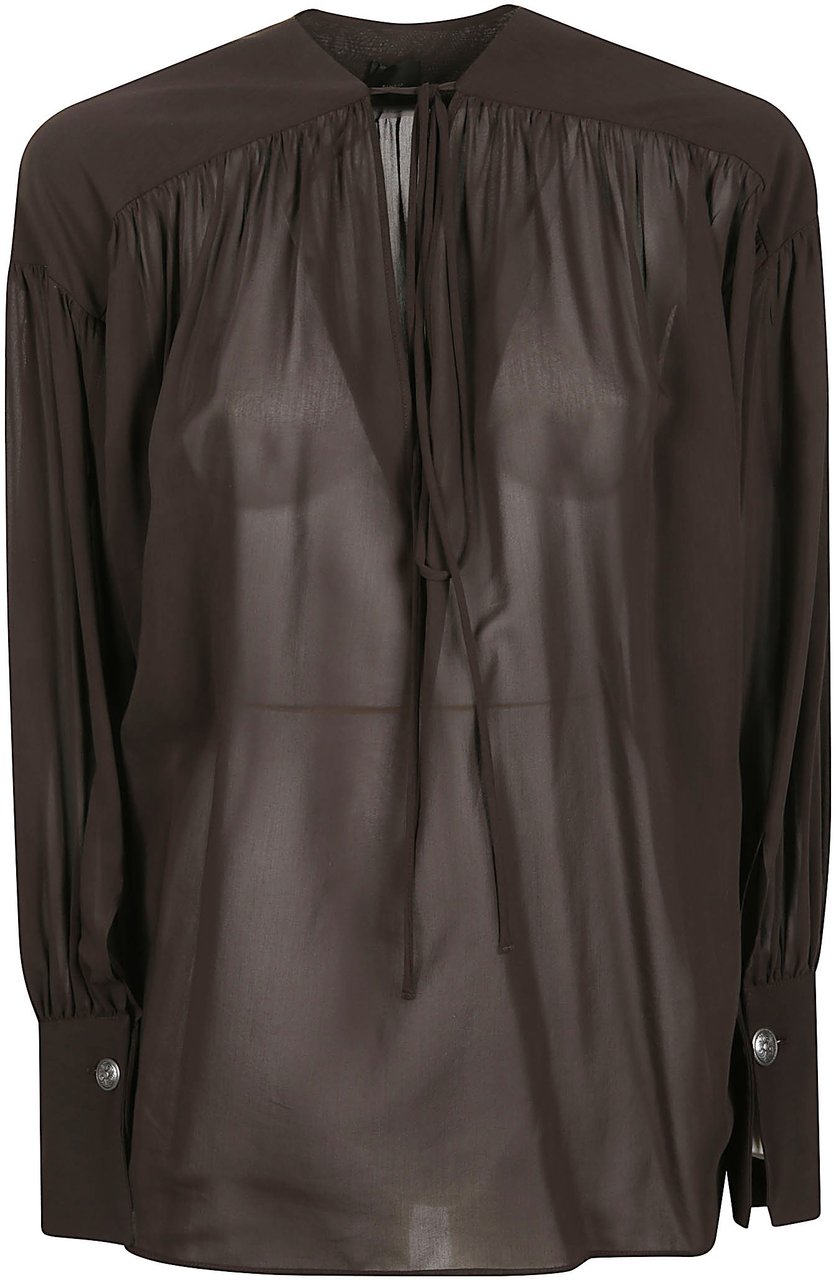 Pinko Asola Blouse Brown Bruin