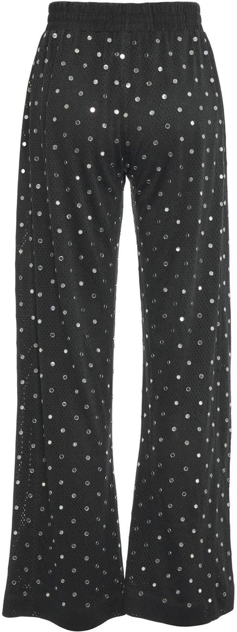Pinko Mesh pants with appliqués 'Bastelli' Zwart