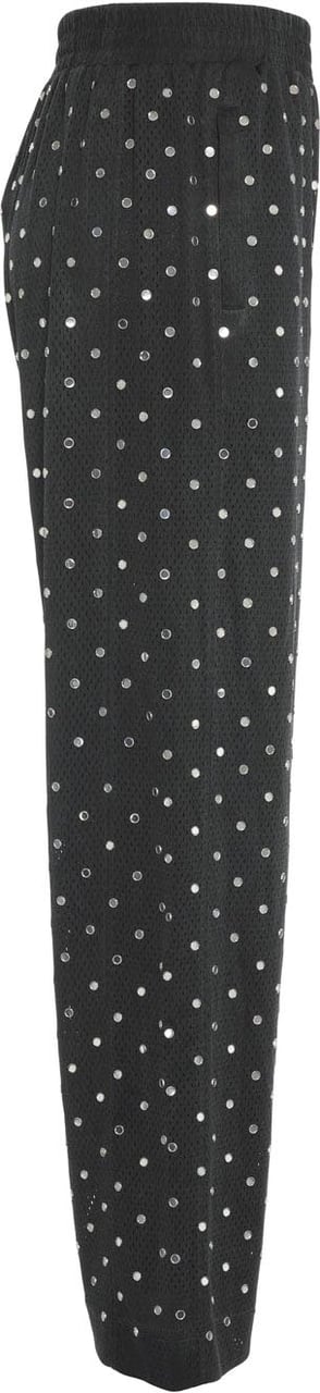 Pinko Mesh pants with appliqués 'Bastelli' Zwart