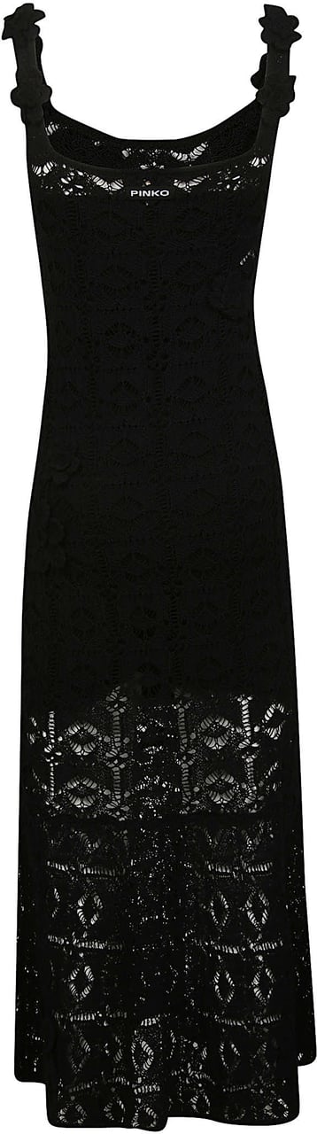 Pinko Juncus Midi Dress Black Zwart