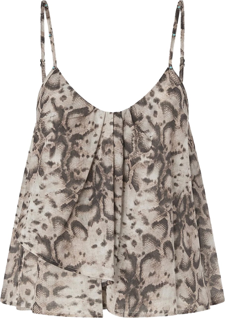 Pinko Top with phyton print 'Udine' Beige