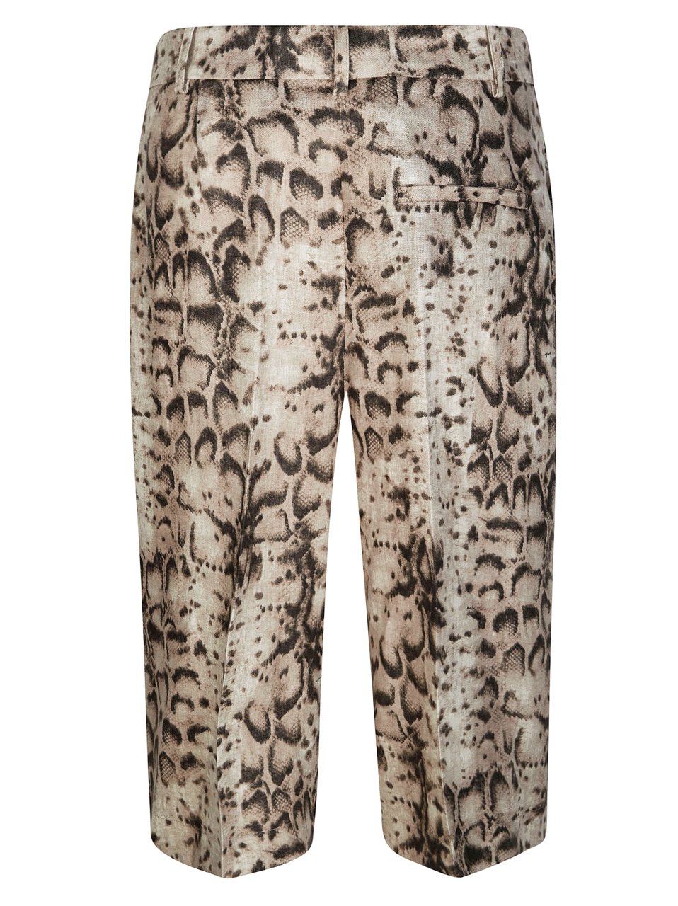 Pinko Cattolica Bermuda Snake Print Shorts Bruin